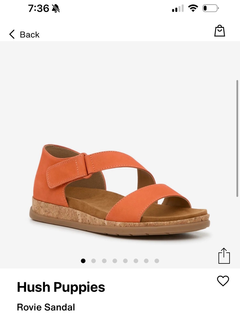 Hush Puppies Rovie Sandals New in Orange